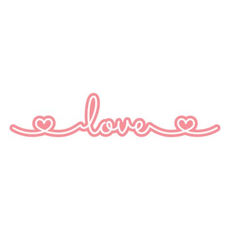 The Word Love In Pink Png And Svg Design For T Shirts