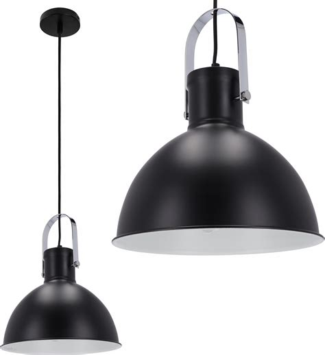 Smartled Lampa Sufitowa Wisząca E27 Scandi Czarna Retro Lampa703Bk Wh