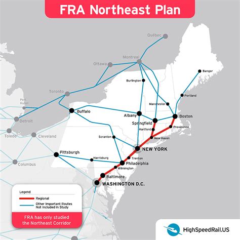 Northeast Corridor Line Map Collen Catherine