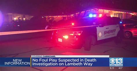 No Foul Play Suspected In Death Investigation On Lambeth Way Cbs