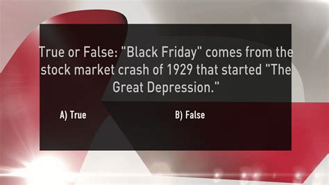 True or False: "Black Friday" comes from the stock market crash of 1929 ...