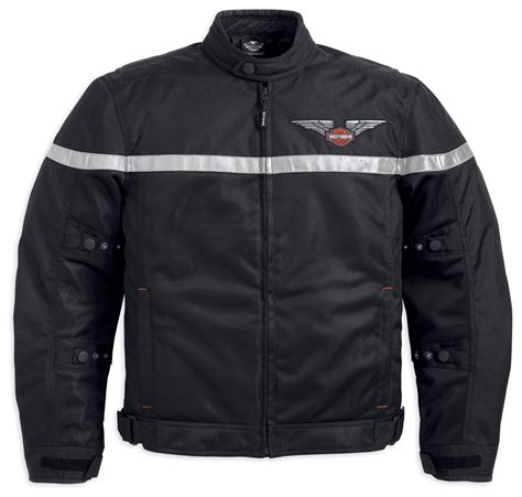 New Mens Top Wing Mesh Textile Jacket From Harley Davidson Born To