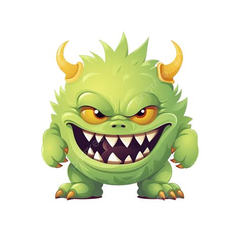 Vector Cute Halloween Character Ogre Fictitious Creature Cool