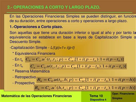 Ppt Tema Operaciones Financieras Simples Powerpoint Presentation