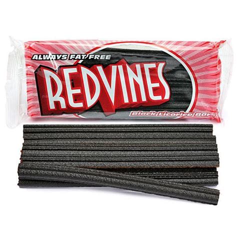 Red Vines Licorice Whips 25 Ounce Packs Black 24 Piece Box Candy