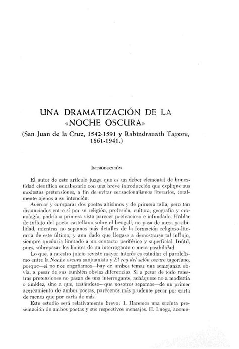 Pdf Una Dramatizaci N De La Noche Oscurauna Dramatizaci N De La