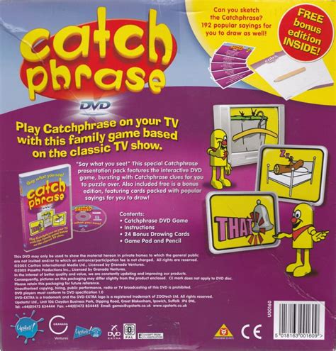 Catchphrase Cover Or Packaging Material Mobygames