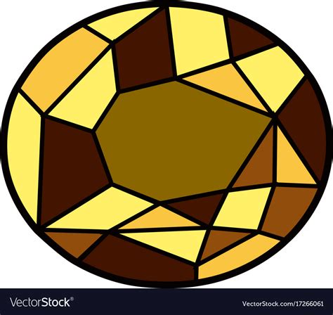 Isolated gemstone Royalty Free Vector Image - VectorStock