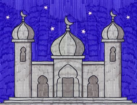 How to Draw a Mosque · Art Projects for Kids