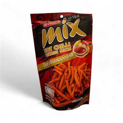 楽天市場ミックススナックホットチリソース味50g MIX HOT CHILLI BISCUITS STICKS原産国タイアジアの駅