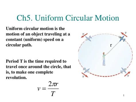 Ppt Ch Uniform Circular Motion Powerpoint Presentation Free