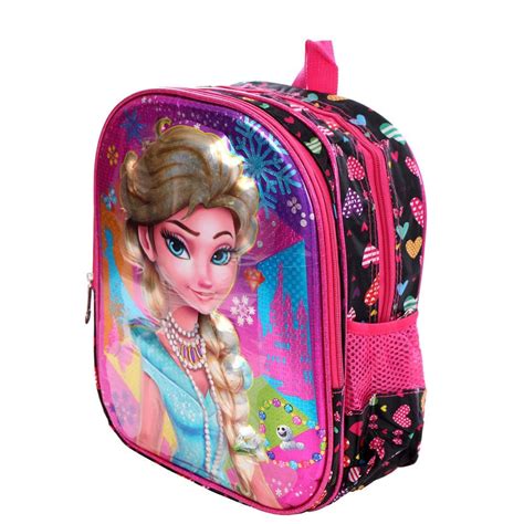 Mochila Escolar Infantil Meninas Estampa D Princesas Feira Da