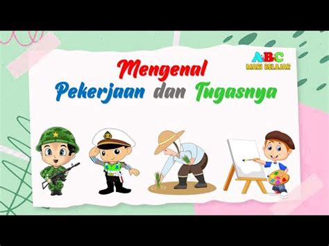 Mengenal Jenis Pekerjaan Dan Tugasnya Sub Tema Profesi YouTube