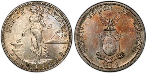 Images Of Us Philippines 1944 S 50c Pcgs Coinfacts