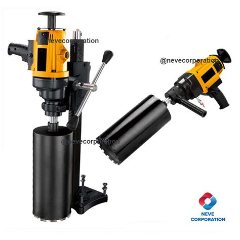 Portable Concrete Cutting Core Drill Machine With Stand For Heavy Duty