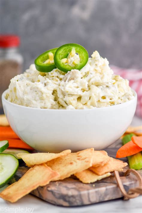 Jalapeño Artichoke Dip Simple Joy