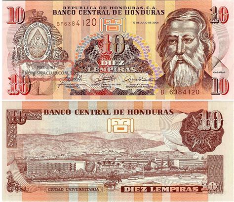 Honduras Lempiras Banknote P Unc South America