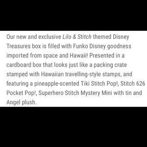 Funko Toys Disney Lilo And Stitch Funko Box Hot Topic Exclusive Poshmark
