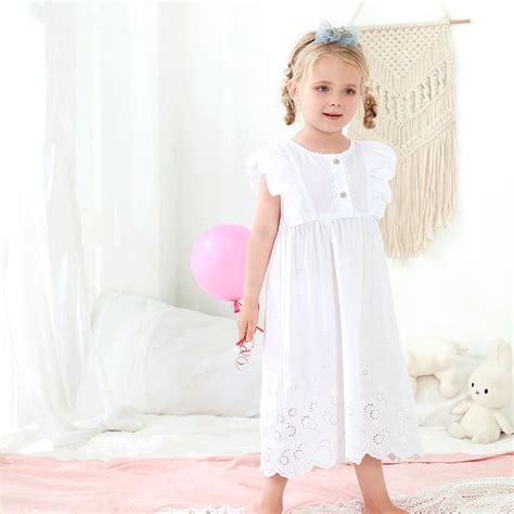 Summer Nightdress For Girls Soft Cotton Sleeveless... – Grandado