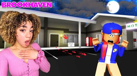 I Spent The Night At A Haunted Motel In Brookhavenroblox Brookhaven