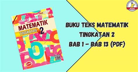 Buku Teks Matematik Tingkatan 2 Kssm Pdf Lengkap