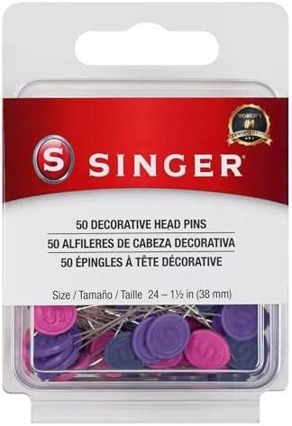 Amazon SINGER Decorative Flat Head Pins Size 24 50 Count