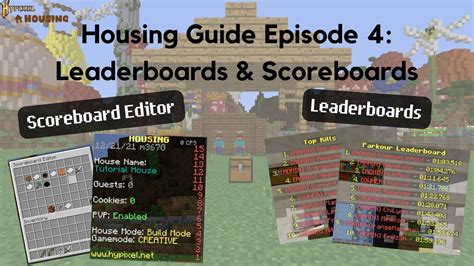 Leaderboards And Scoreboards Hypixel Housing Guide Youtube