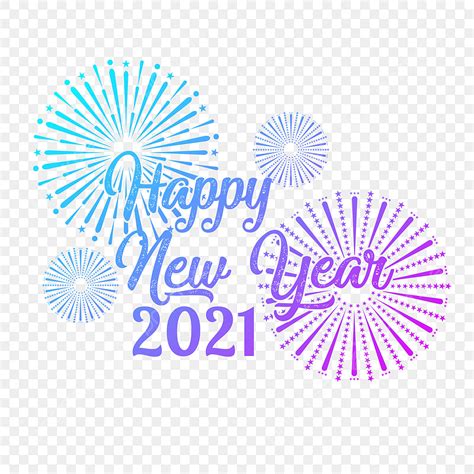 New Year Fireworks Vector Art PNG, Fireworks Happy New Year 2021, 2021 ...