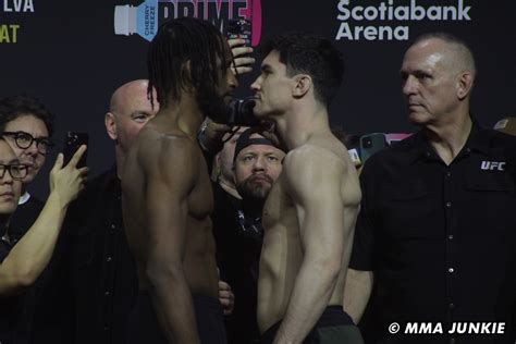 Neil Magny Vs Mike Malott UFC 297 Ceremonial Weigh Ins Faceoff MMA Junkie