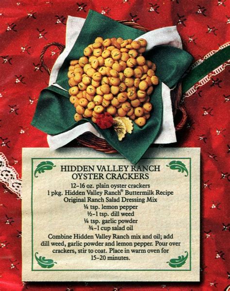 Hidden Valley Ranch Oyster Crackers - Peanut Butter Recipe