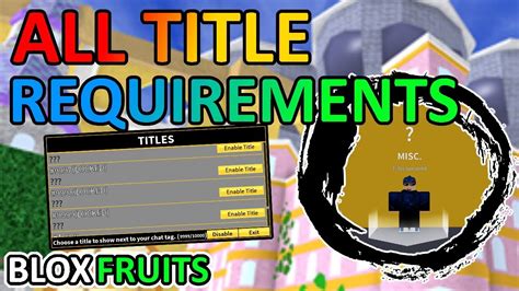 So Erhalten Sie Alle Blox Fruits Titel Projaker