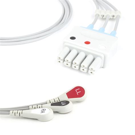 Mindray Ecg Lead Wire Set Lead Snap To Dual Pin Mindray Compatible