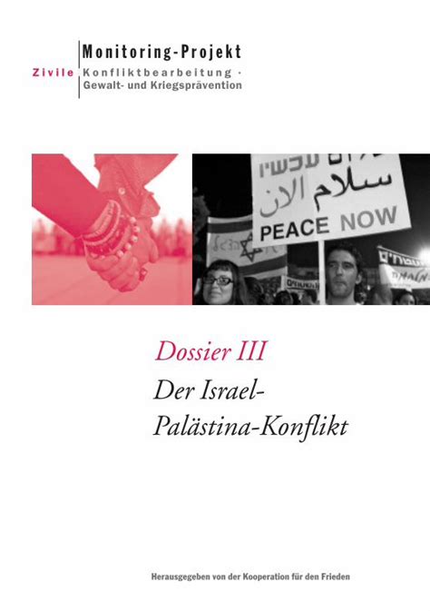 Pdf Dossier Iii Der Israel Pal Stina Konflikt Der Israel Pal Stina