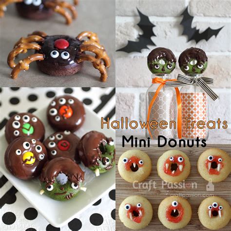 Halloween Donut Treats Halloween Recipe Craft Passion