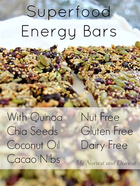 Superfood Energy Bars With Chia Seeds Cocao Nibs And More Nutrient