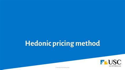 Hedonic Pricing Method Youtube