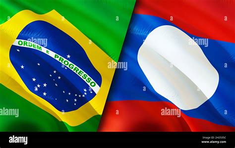 Brazil laos flag hi-res stock photography and images - Alamy