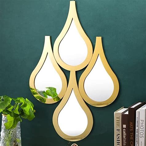 Qunclay Teardrop Decorative Wall Mirror Modern Creative Mirror Wall ...