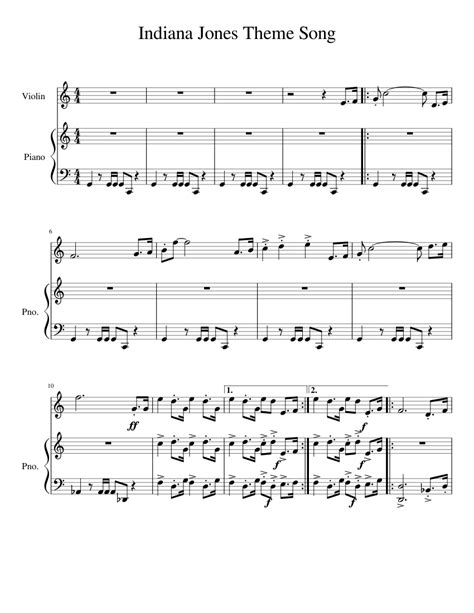 Indiana Jones Trumpet Sheet Music Jaws Theme From The Film By J