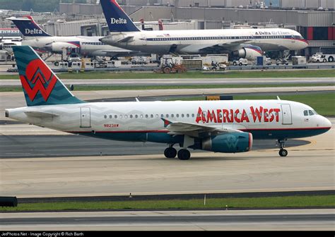 N Aw Airbus A America West Airlines Rich Barth Jetphotos