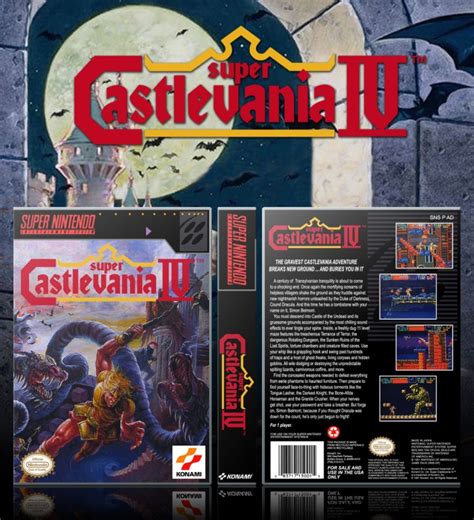 Super Castlevania IV SNES Box Art Cover by Solid Romi