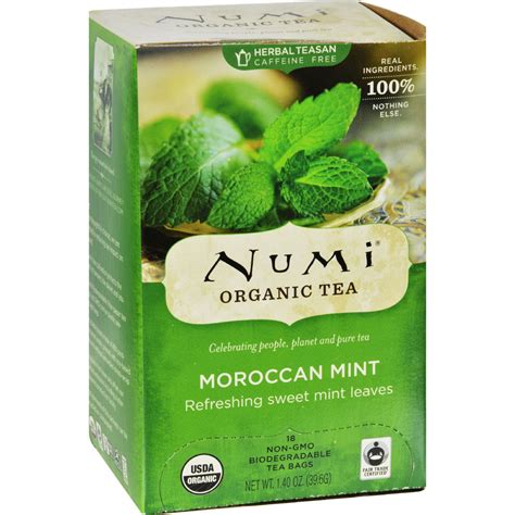 Numi Tea Moroccan Mint Caffeine Free 18 Bags HOPE And HOPE