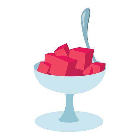 fruit cup dessert, flat vector illustration design 11350890 Vector Art ...