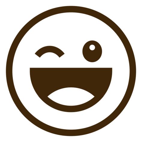 Diseño Png Y Svg De Emoji Carita Sonriente Marrón Para Camisetas