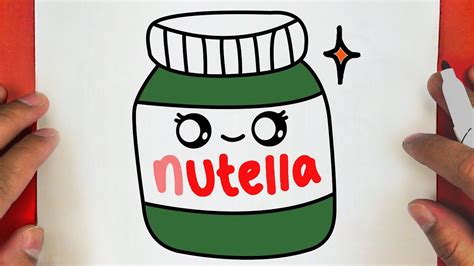 How To Draw A Cute Nutella Step By Step Draw Cute Things Youtube