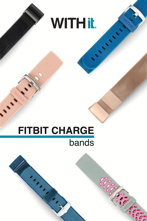 Fitbit Charge Bands by WITHit | Fitbit watch band, Fitbit, Fitbit bands