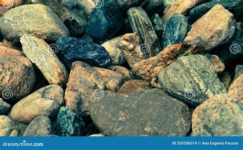 Stone and Rocks Details from a Riverbed Stock Image - Image of water ...