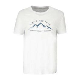 Doite Polera Manga Corta Mountain Logo Hombre Blanco Doite