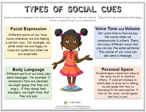 Social Cues Activities For Kids