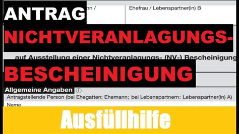 Antrag Auf NV Bescheinigung In NRW Schritt für Schritt Anleitung Und